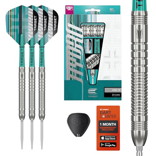 Image of Target Darts Hydro Steel Tip Dart Set, 21G /22G /23G /24G /25G /26G (Barrel 01 /02 /03) | 90% Tungsten Darts, Silver Swiss Point Tips, Pro Grip Tag Shafts & Pro Ultra No.6 Flights, SP Tool Included
