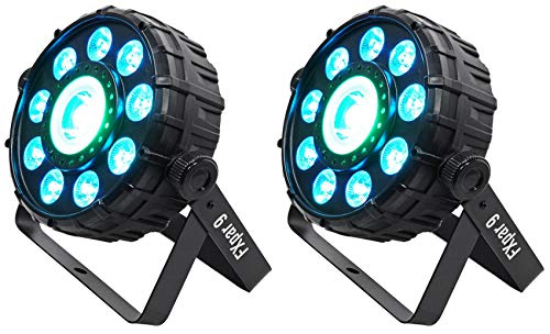 (2) Chauvet DJ FX Par 9 DMX Multi-Effect LED, SMD RGB+UV Strobe Par Lights