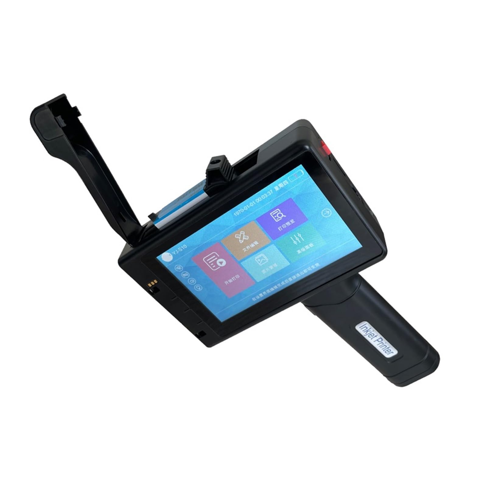 17,5-calowa ręczna drukarka atramentowa Kod partii Numer seryjny Kod kreskowy Qr Code Logo Ręczna drukarka atramentowa Karton na torbę(Printer with 2pc ink)