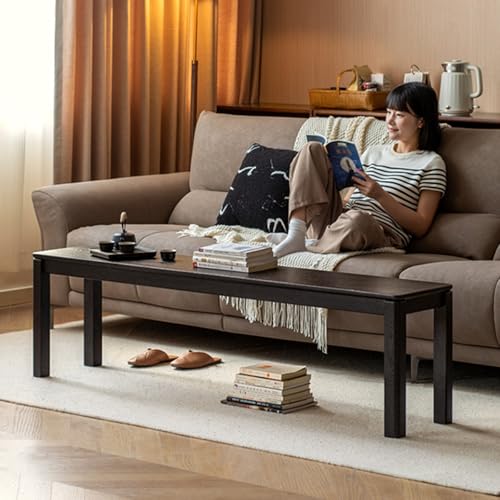 Banco negro para dormitorio y comedor en madera de estilo moderno 3