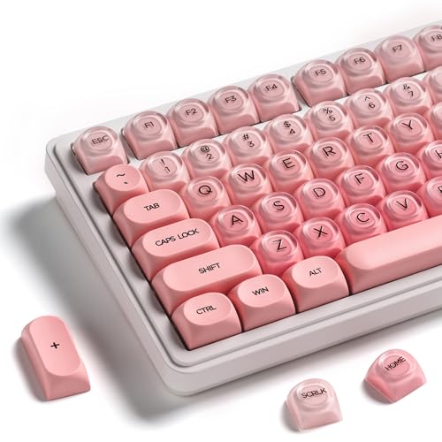 OHY PBT Keycaps, XVX Pink Jelly HOA Profile Key Cap,...
