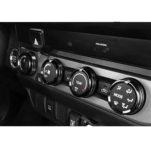 Miniatura 5 de Thor-Ind Cubierta de botón de CD de audio para interruptor de aire acondicionado, compatible con Toyota Tacoma 2016 2017 2018 2019 2020 2021