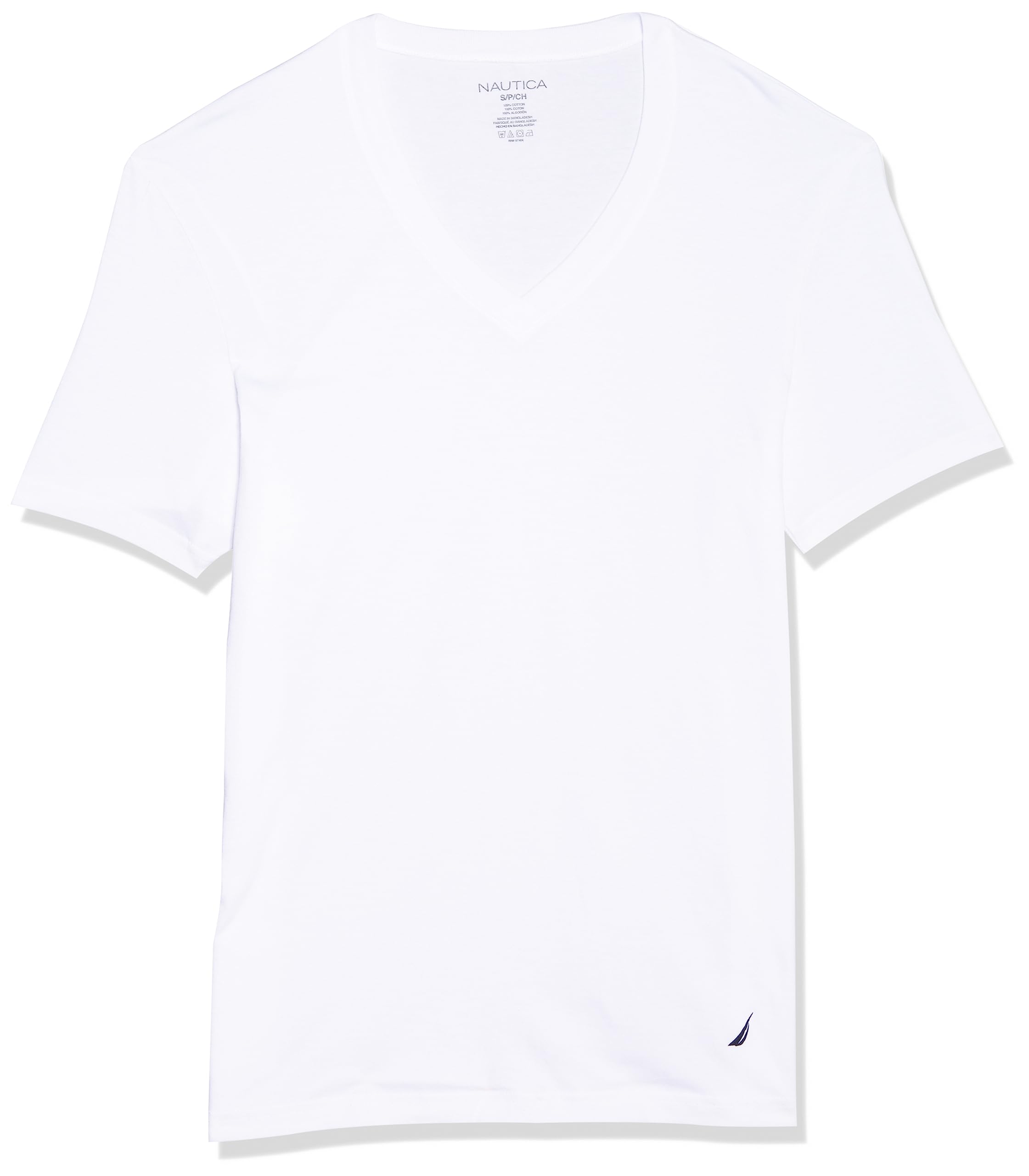 Nautica Men's Cotton V-Neck Undershirt