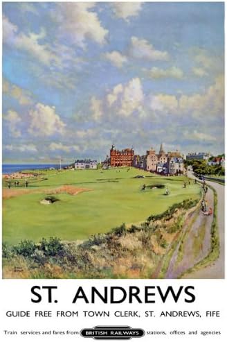 TX166 Vintage St. Andrews Scotland British Railways Travel Tourism Poster Re-Print - A3 (432 x 305mm) 16.5" x 11.7"
