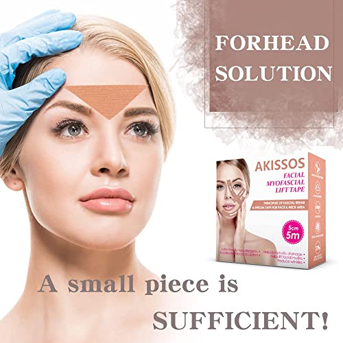 Akissos Forehead and Between Eyes Wrinkle Patches The Original Wrinkle Patch Non Invasive Wrinkle Smoothers for Forehead Wrinkles 5cm width