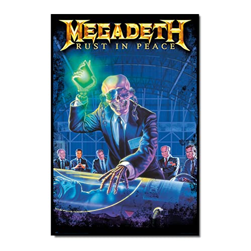 Grupo Erik Poster Megadeth Rust In Peace - 36 x 24 inches / 91.5 x 61 cm - Shipped Rolled Up - Cool Posters, Art Poster, Wall Posters & Prints
