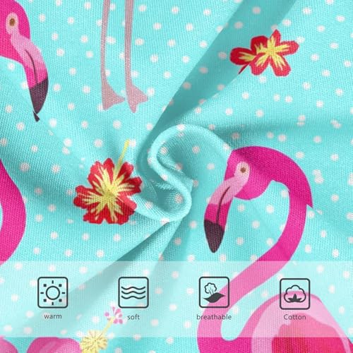 Pink Flamingos Tropical Blue Toddler Underwear Custom 2t Cotton Girl Panties Cute Animals Briefs Undies Kids3