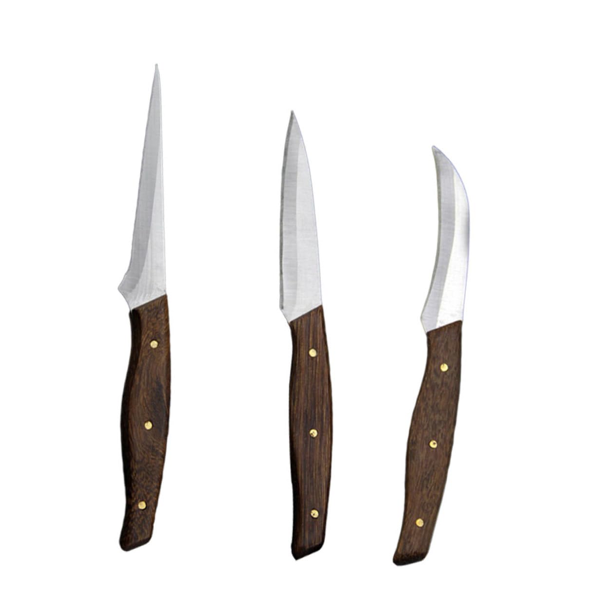 OUNONA 1 Set Carved Set Cutter Serrated Fruit Tools Fruit Multifunctional Fruit Fruit Cutting Knives Fruit Knives for Coffee Wood