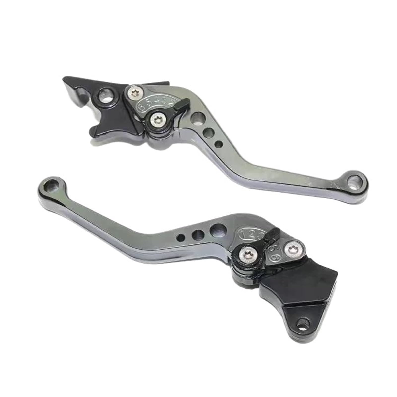 Cpacpcwysp Titanium Color Universal Motorcycle Clutch Brake Handle Drum Rod Motorcycle Modification Parts Brake Clutch Grips Levers(Titanium Color)
