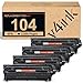 V4INK 4-Pack Compatible Canon 104 CRG 104 FX-10 FX-9 Toner Cartridge for Canon ImageClass D420 D480 D450 MF4150 MF4350d MF4370dn MF4270 MF4380dn MF4100 Printer