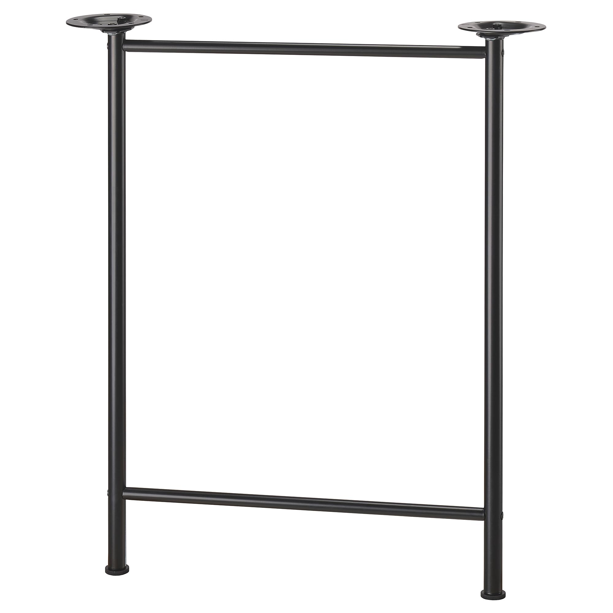 Pied de table ProTuning SPÄND Jambe noir de 70 cm pour bureau et meuble de salle à manger