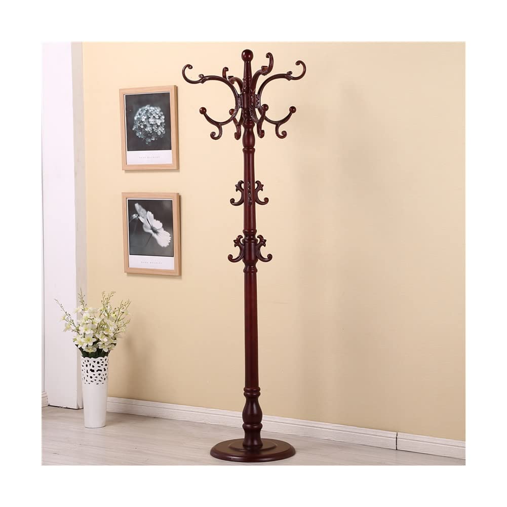 Portemanteau sur pied en bois de palissandre avec finitions de qualite pour un interieur chic
