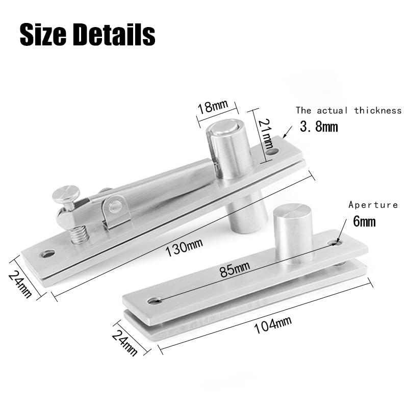 Jeffergarden 0 36 EU Pivot Hinge Furniture Hardware Heavy Duty 360 Degree Rotation for Building Door System Stainless Steel - Image 2