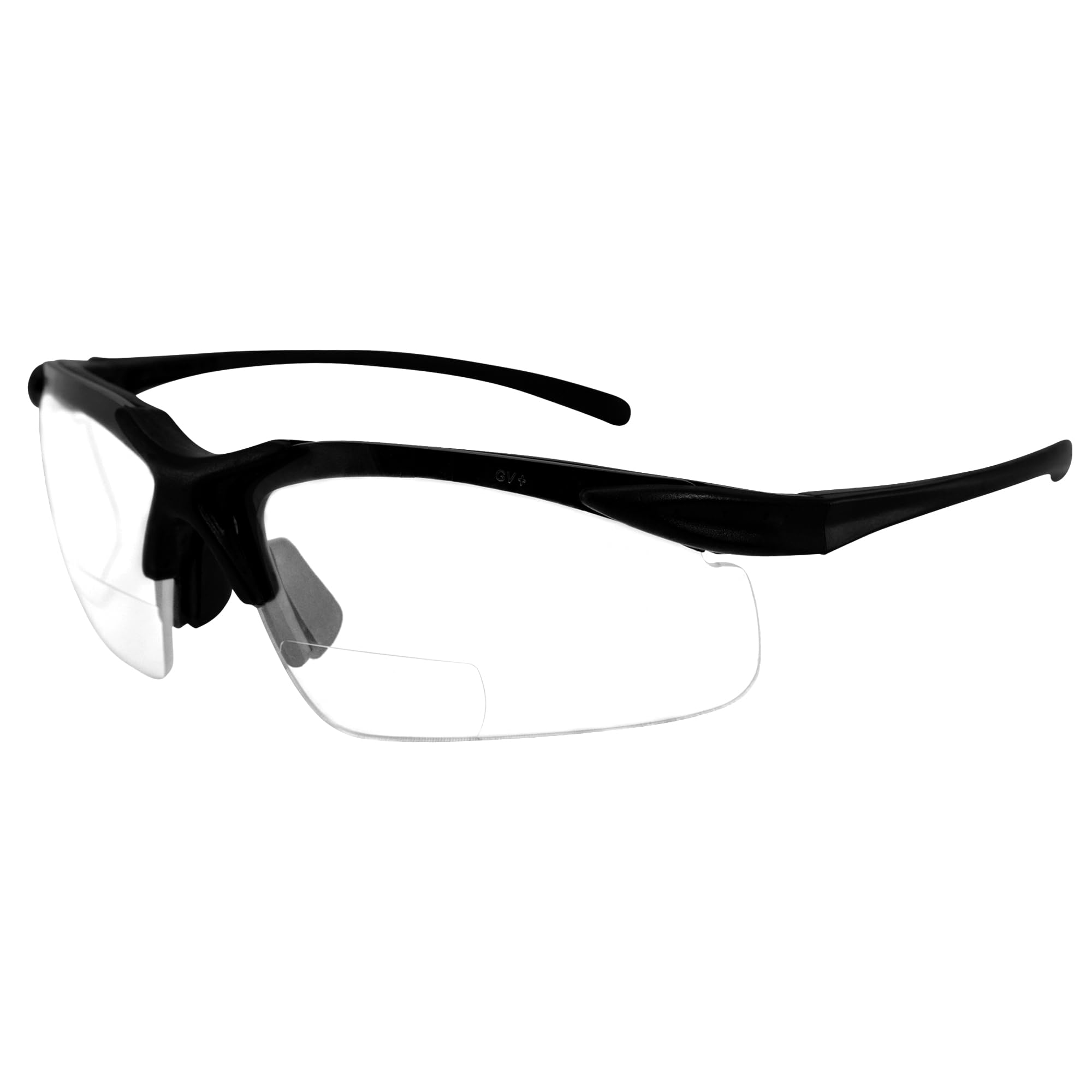 Global Vision Apex Motorcycle Bifocal Safety Glasses ANSI Z87.1 Clear Lens 1.75+ Magnification