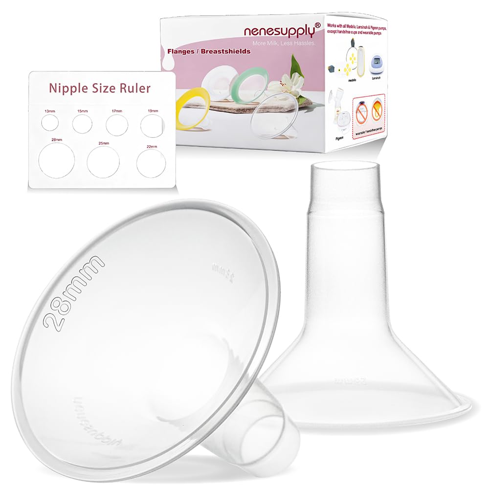 Nenesupply GentleFit 28mm Compatible Breastshields for Medela Breastpumps Not Original Medela Pump Parts. Replace Medela Personalfit Breastshield Work with Medela Pump in Style Symphony Swing Harmony-image-11