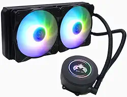 Water Cooler 240mm LED RGB para Processador AMD e Intel LGA20XX 1366 115X Fm2 Am4 Am5