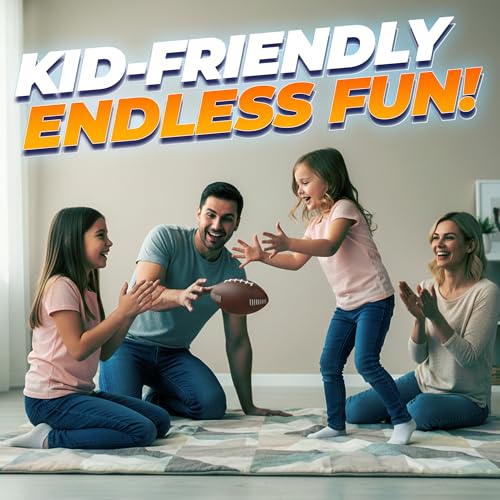 Image of 7.25 inch Mini Foam Football for Kids & Toddlers - Easy Grip Small Youth Sports Ball - Soft Foam Footballs for Little Hands Sports Play - Toy Gifts for Boys & Girls