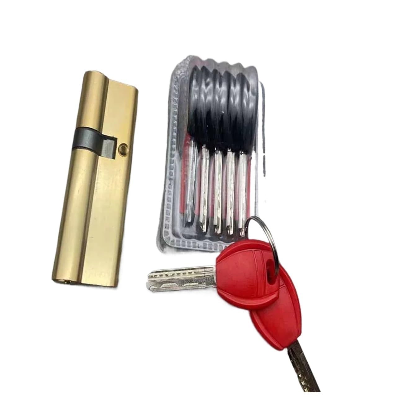 Bfndsseou 85Mm(32.5-52.5) Aluminium Clad Copper Double-Open Door Lock