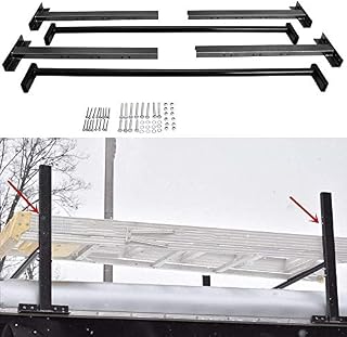tiewards Adjustable Roof Ladder Racks Fit for Enclosed Trailers Trucks Vans