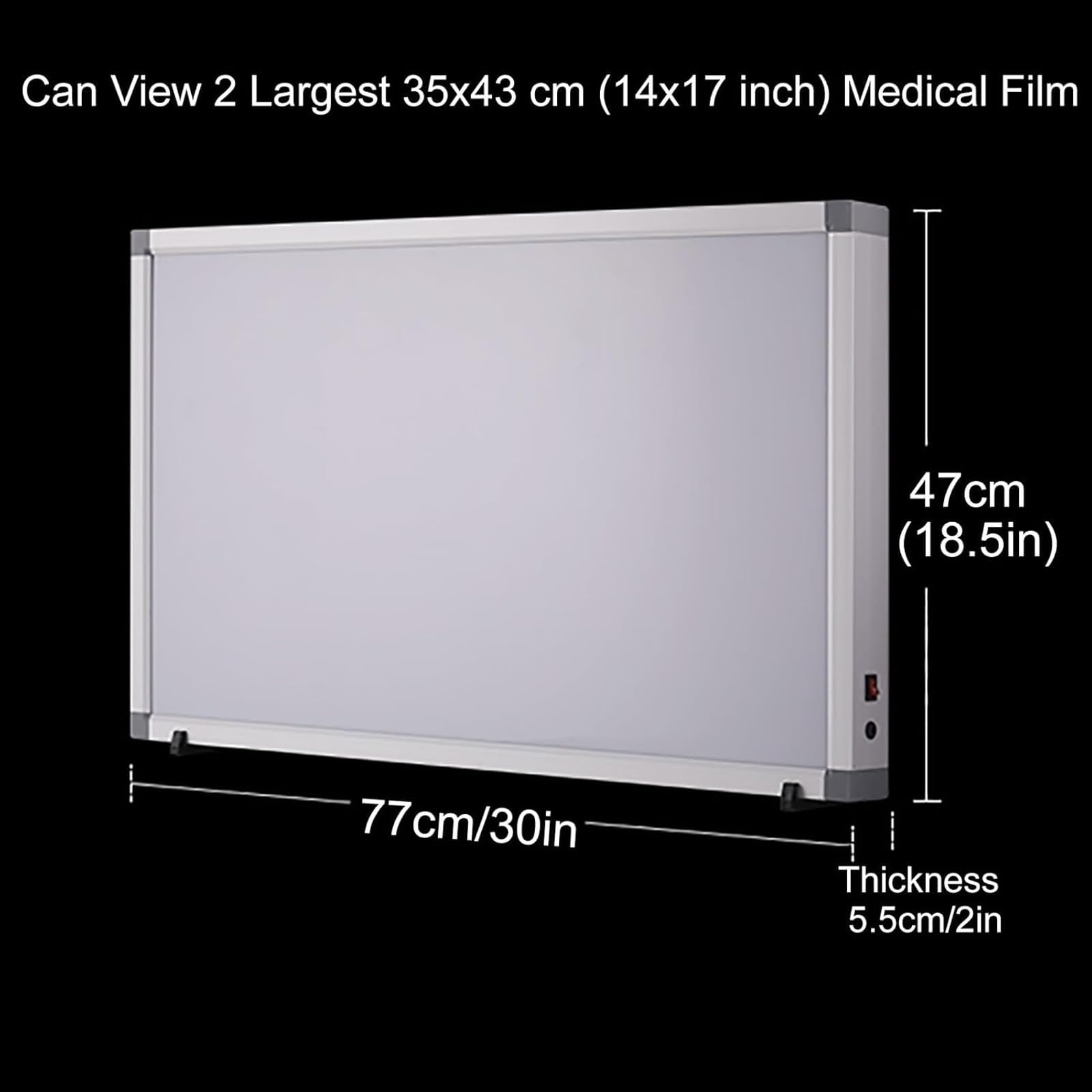 Negativoscopio a LED Scatola di visualizzazione medica a luminosità regolabile 77x47cm per pellicole radiografiche