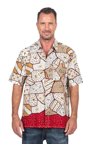 Chemise batik en coton respirant homme contre la chaleur d'été