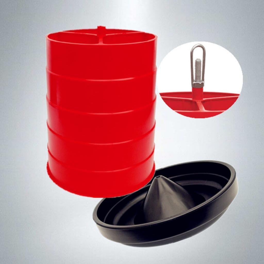Abbeveratoio e mangiatoia per pollame di alta qualità con manico, design anti-fuoriuscita, materiale PP per polli, anatre, oche, 40 cm