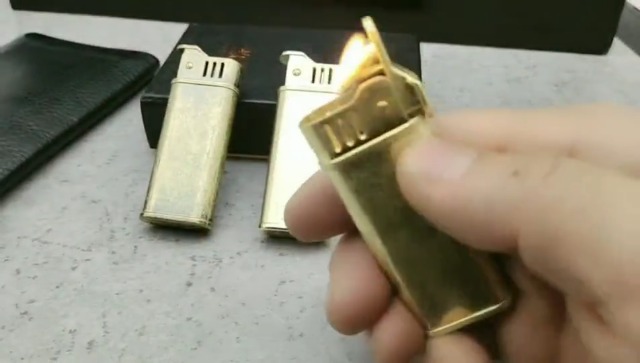 Encendedor Vintage de Cobre Reutilizable Antiguo miniatura 7