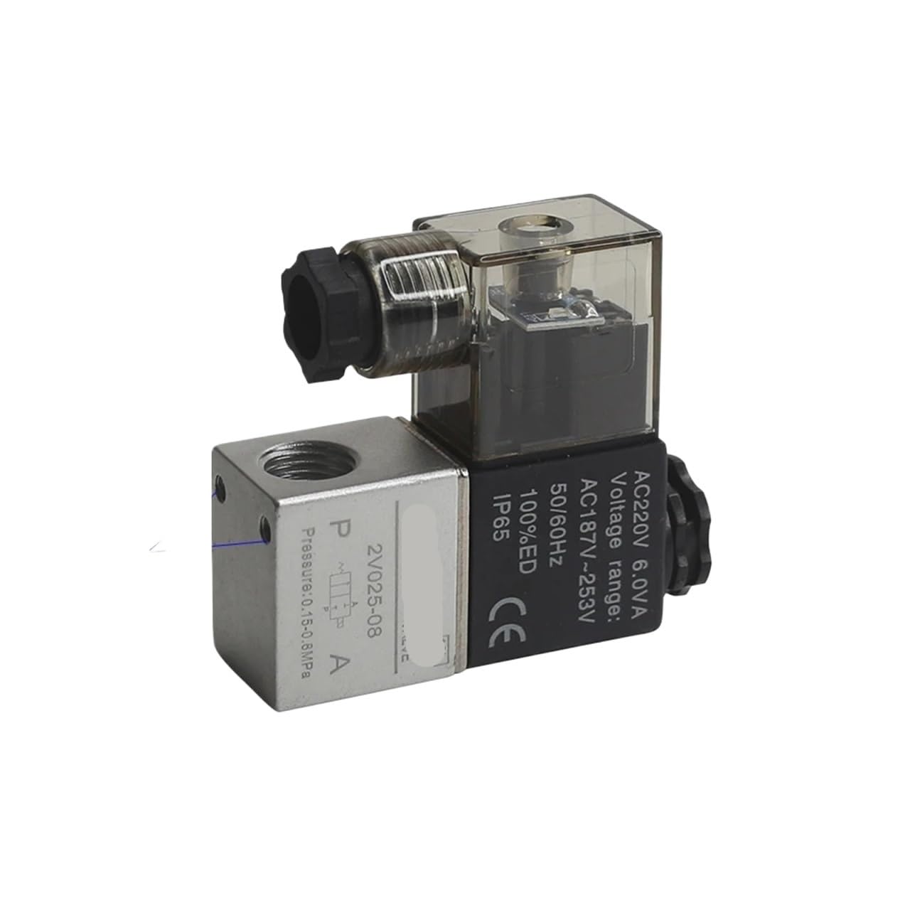 JJKKOZVQF 2V025-08 dc12v 24v 220v airtac type pneumatic air solenoid valve 2 Position 2 Port Normally Closed Air Magnetic Valve Pneumatic(2V025-9F,AC110V)