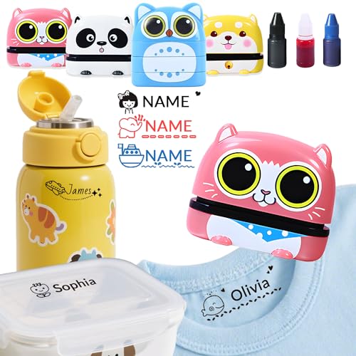 JONZIN Sello Ropa Niños Personalizado,Sello Personalizado con Nombre Marcador para Ropa de Niños- Ideal para Guarderías y Colegio