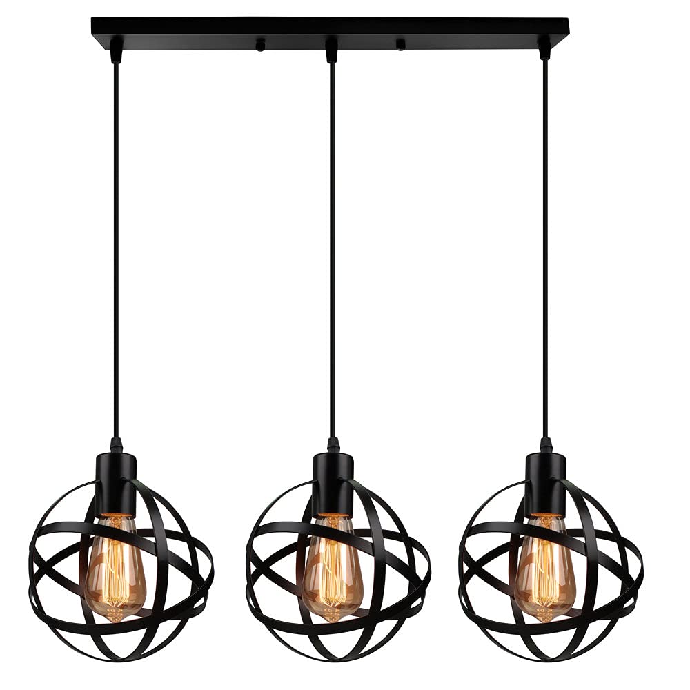 MSGIRVLZL Candelabro Industrial Lámparas De Metal Vintage Lámpara De Diseño Casa De Campo Luces Colgantes Colgantes Adecuado for Sala De Conferencias Hotel Restaurante Pasillos Luminaria Minimalista D