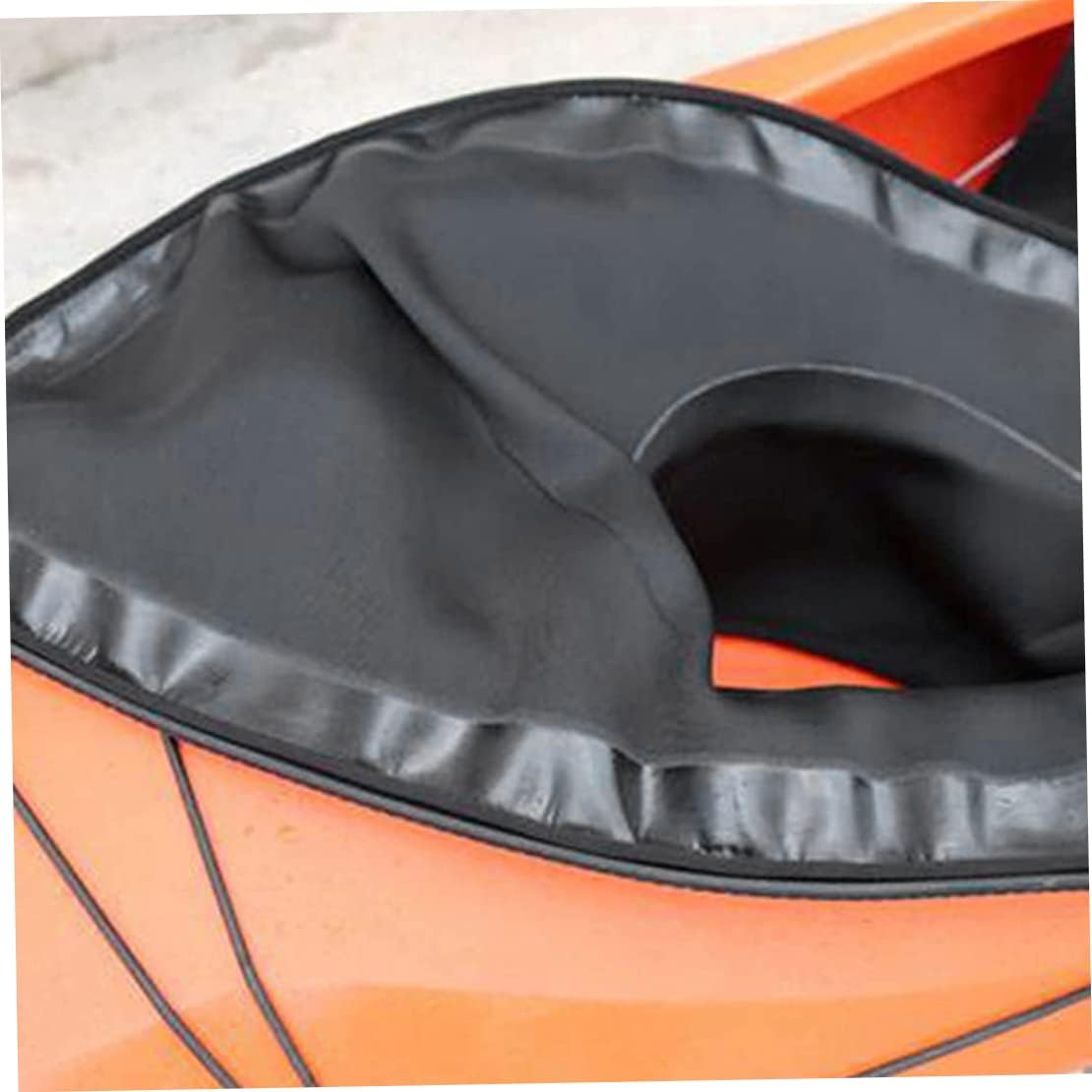 Waterproof Kayak Spray Skirt for Cockpit, Black Kayaking Accessory for Water Sports Protection