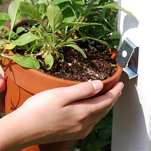 Crochets en fer pot de fleurs lot de 12 pour balcon et salon