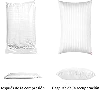 Vista 5 de EIUE Hotel Collection - Almohadas de cama para dormir, paquete de 2 almohadas tamaño Queen, almohadas para dormir de lado y de espalda, almohadas