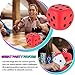 Anboor 5.9'' Large Dice Squishies Foam Dice Jumbo Squeeze Toys, Giant Dice Game Collection Decorative Props(Red)