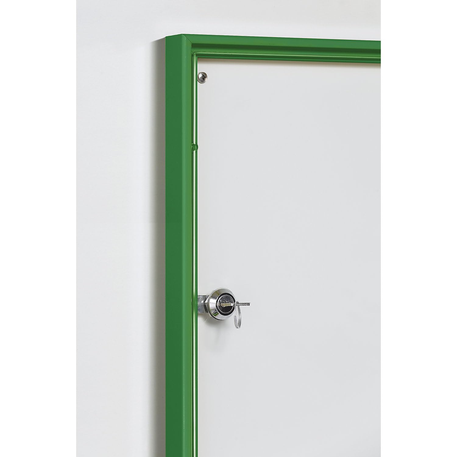 kaiserkraft | Schaar de diseño vitrina para interior – para formato 2 x 1 din a4 – Marco Verde – de aluminio vitrina Euro de Info – Vitrina Póster vitrina.