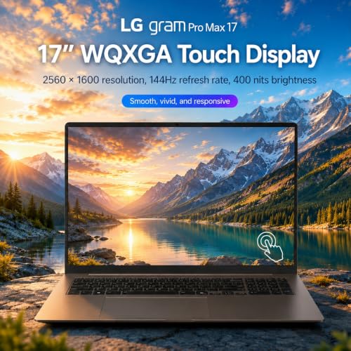 Image of LG gram Pro Max Gaming Laptop, Core Ultra 9 386H, RTX 5050, 32GB, 1TB SSD