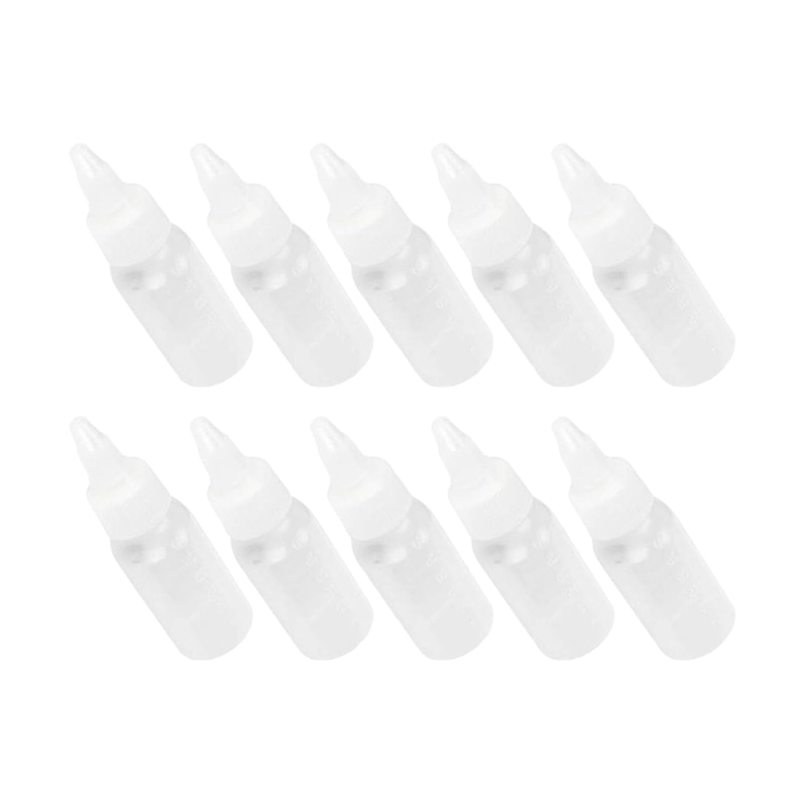 Buxuaaaa 10pcs Paint Bottles 30ML Leak Nozzle for Efficient Painting Reuse Paint Containers Bottle