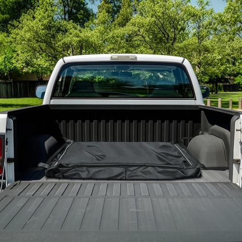Kistrba Pickup Truck Bed Weight Bag 43x32x12 600D PVC Anti-Slip Traction System for Winter & Off-Road Driving Secure Sandbag Organizer with Straps Weights Not Included