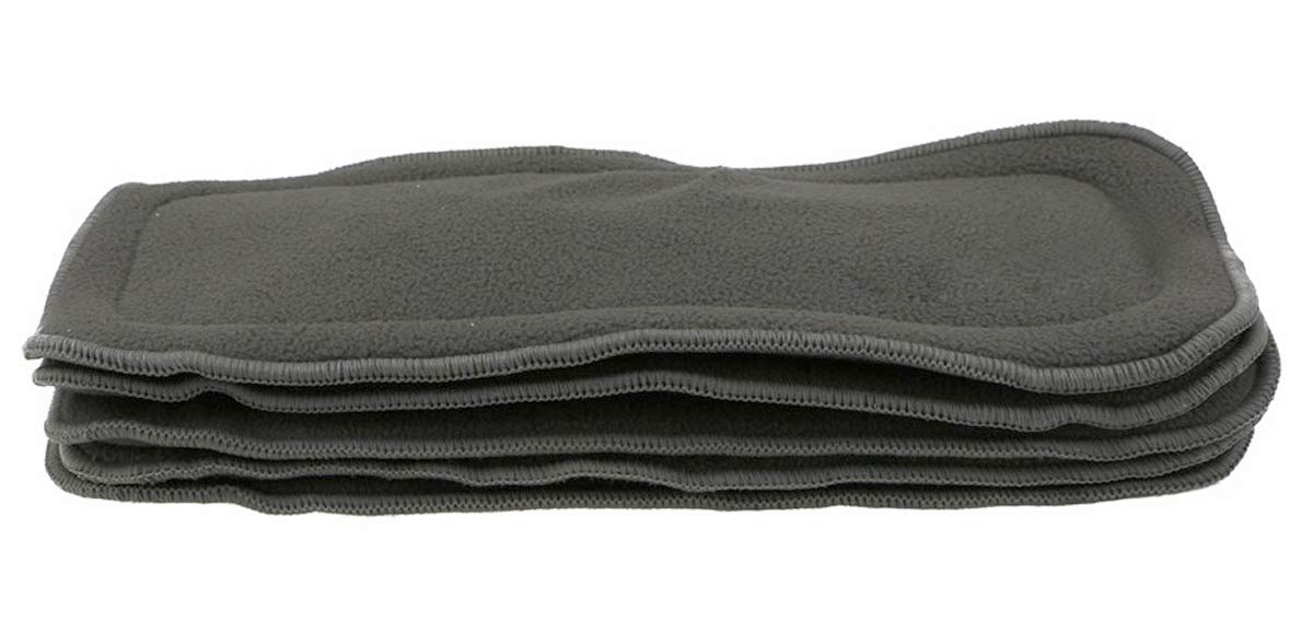 HAPPY CHERRY 12 Pcs 4 layers Bébé Inserts Couches Lavables en Charbon de Bambou Doublures Absorbant pour Nappy 35 * 13.5cm