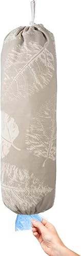 TOGETRUE Soporte para bolsas de plástico, dispensador organizador de bolsas de plástico para montaje en pared, soporte de almacenamiento de bolsa de