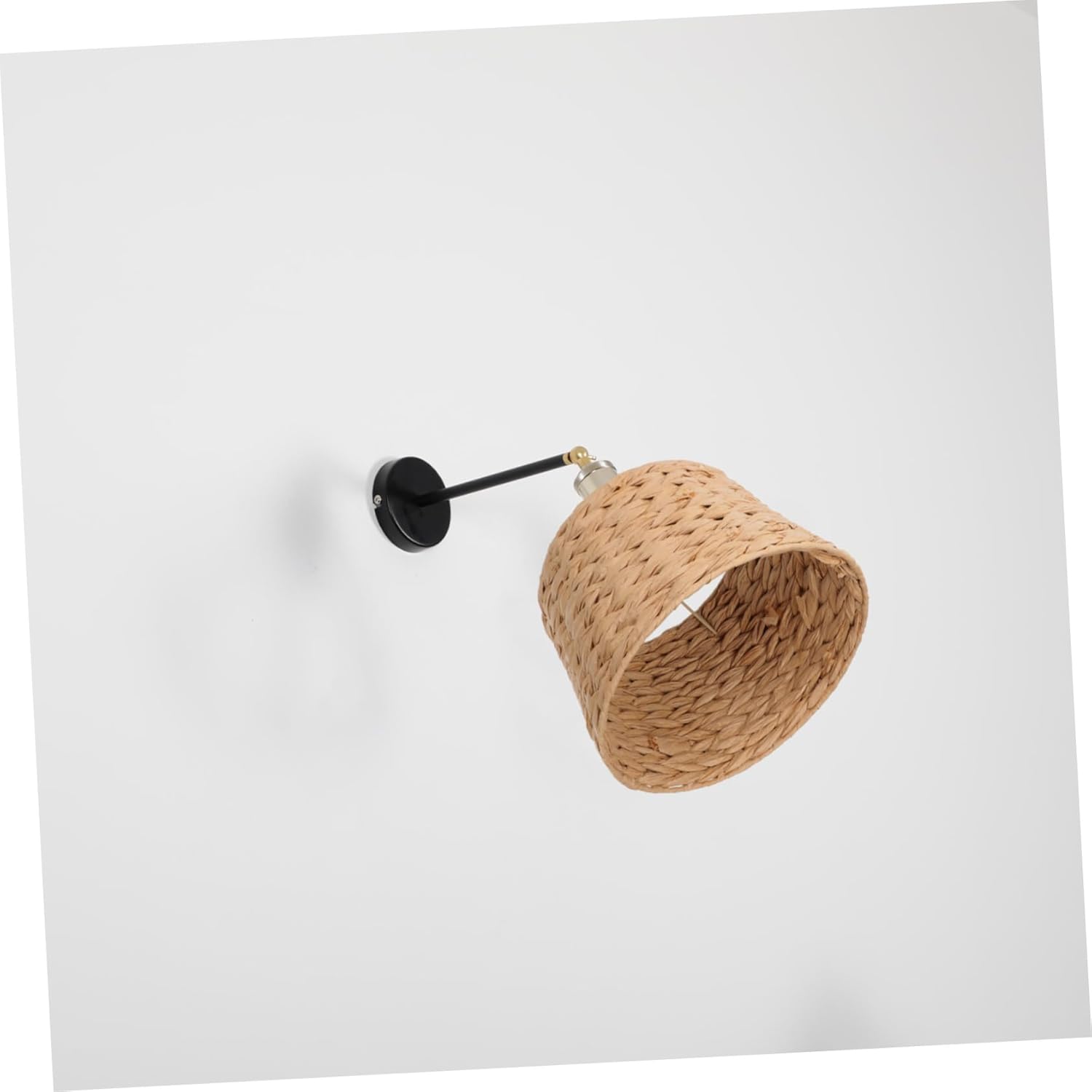 Uonlytech Rattan Woven Lampshade Retro Light Cover Ornament for Stylish Home Softens Light for Dining Room Rustic Spaces Housewarming