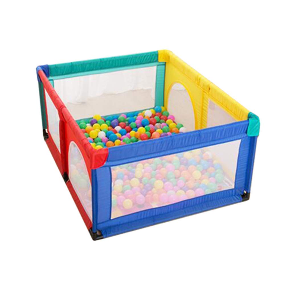 NMDCDH Playpen Baby Extra Tall 70cm, Toddler Portable Play Yard with Balls & Mats Children's Game Fence, Size Optional (Size : 120x150cm)