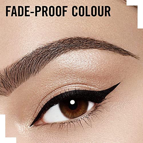 Rimmel - Eyeliner glam'Eyes - Application Facile et Précise - Couleurs intenses - 001 Black glamour - 3,5ml