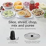 Hamilton Beach Food Processor & Vegetable Chopper for Slicing, Shredding, Mincing, and Puree, 10 Cups + Easy Clean Bowl Scraper, Black and Stainless Steel (70730) - Image 3