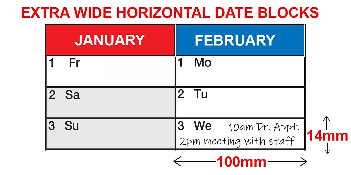 Buy 122cm x 42cm 20212022 Academic / Mid Year Wall Planner by