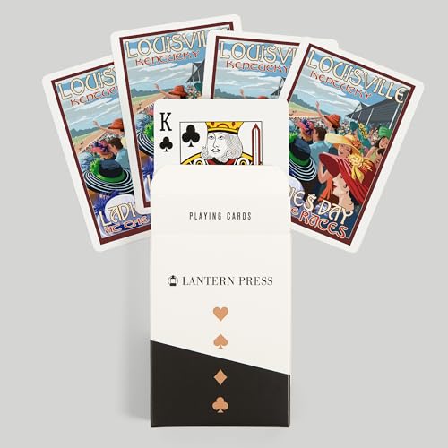Lantern Press Louisville Kentucky Baraja Poker 52 Cartas miniatura 6