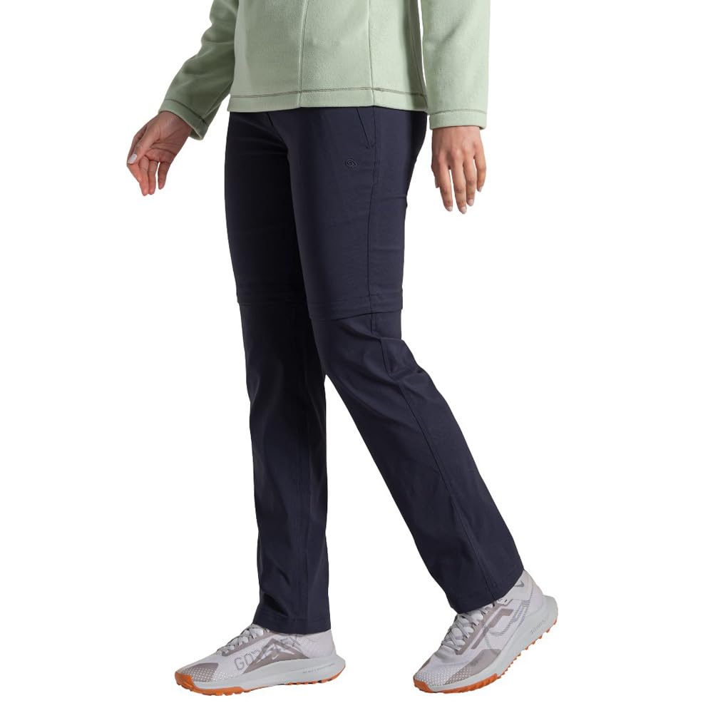 Craghoppers Women's Kiwi Pro Iii Water-Repellent Convertible Trousers - Dk Navy - 14R