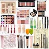 All in One Makeup Kit for Women Full Kit, Travel Makeup Set, Make up Foundation Eyeshadow Palette Concealer Lipstick Eyeliner Cosmetic Brushes Makeup Gift Set for Women Teen Girls