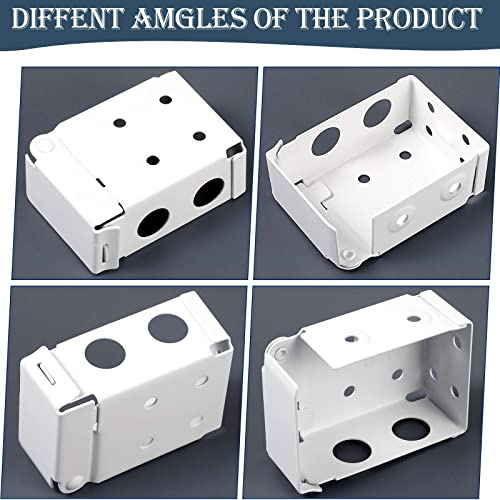 Hotop Blind Brackets 2.5 Inch Low Profile Box Mounting Bracket For Window Blinds, White（6） #TOP3