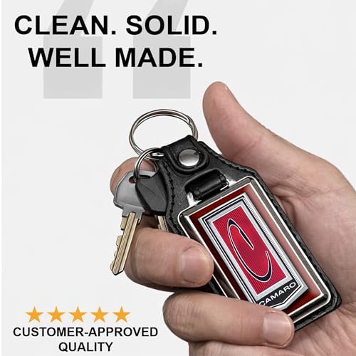 Image of Brotherhood Car Key Chain for Camaro - Classic Models Keychain for Men and Women Gift Key Ring - Dark Red - 2nd Gen 71-73